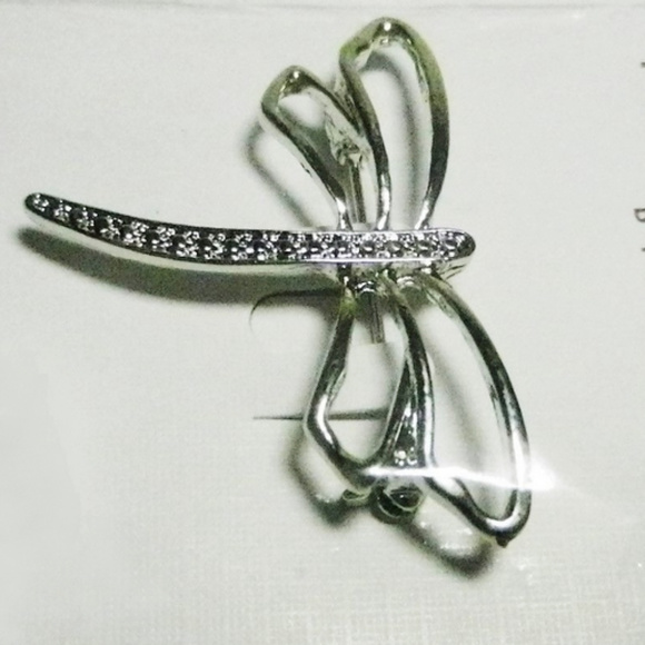 New RED VELVET BIJOUX Dragonfly Brooch - Picture 2 of 3